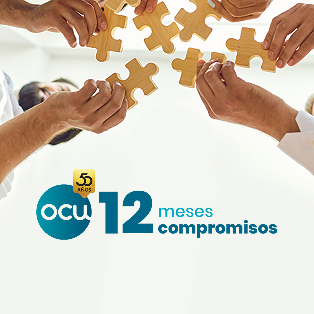OCU celebra sus 50 años con un plan de 12 compromisos a lo largo de 2025.
